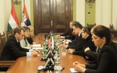 20 November 2014 The National Assembly Speaker in meeting with the Hungarian Minister of Foreign Affairs and Trade